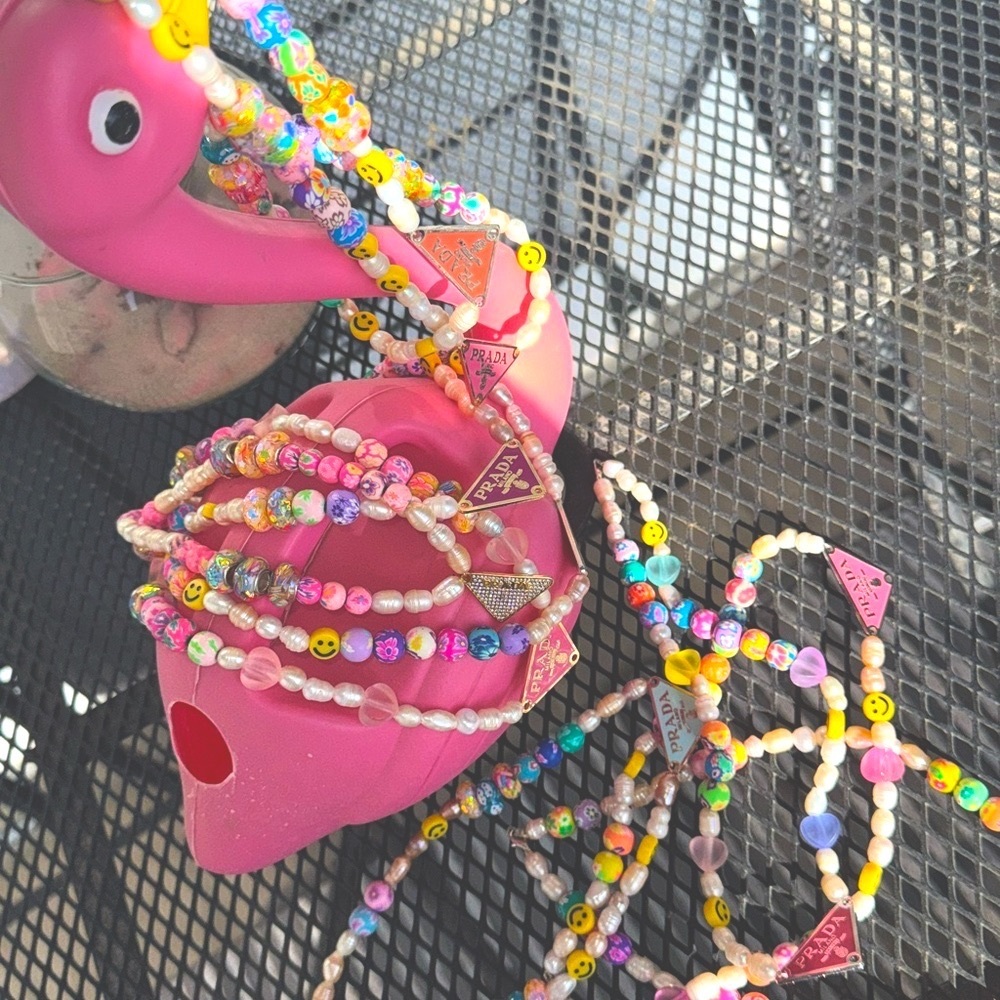 Repurposed Prada Necklaces